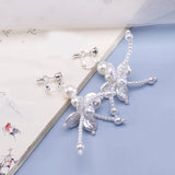 Fringe Crystal Bride Wedding Dress Headwear Hairpin