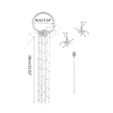 Fringe Crystal Bride Wedding Dress Headwear Hairpin