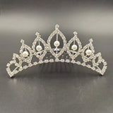 Rhinestone Crown Hair Accessories Princess Headdress Pearl Hair Comb