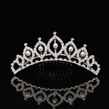 Rhinestone Crown Hair Accessories Princess Headdress Pearl Hair Comb