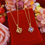 14k Necklace Pendant Zircon Diamond Necklaces for Women Birthday Wedding