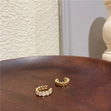 Zircon Ear Clip Earrings For Women, Non-Piercing Ear Cuff Set