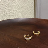 Zircon Ear Clip Earrings For Women, Non-Piercing Ear Cuff Set
