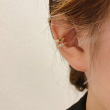 Zircon Ear Clip Earrings For Women, Non-Piercing Ear Cuff Set