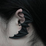 Gothic DIY Bat Ear Clips Vintage Earrings