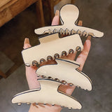 Geometric Claw Clip for Women Large Acrylic Shark Catches Clamp