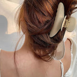 Geometric Claw Clip for Women Large Acrylic Shark Catches Clamp