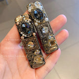 Rhinestone Hair Clip Retro Headwear Hair Accessories for Girls