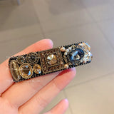 Rhinestone Hair Clip Retro Headwear Hair Accessories for Girls