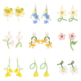 Hand Woven Glass Beads Tassel Earrings for Women