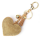 Heart Figure Flannel Diamond Keychain Bag Pendant Couple Present