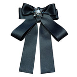 Exaggerated Rhinestone Bow Brooch Jewelry for Women