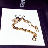 Chic D Charm Bracelet for Women, Micro Inlaid, Waterproof, Anniversary Gift