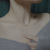S925 Sterling Silver Clavicle Chain Necklace