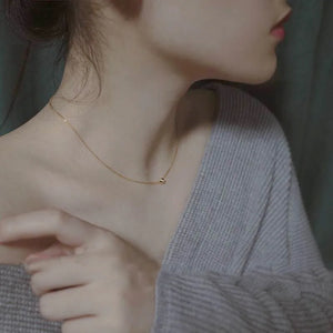S925 Sterling Silver Clavicle Chain Necklace