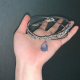Inlaid Zircon Drop Necklace for Sexy Ladies Party