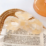 Large 8.7cm Mermaid Bow Hair Claw Clip Acetate Shark Clip