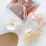 Large 8.7cm Mermaid Bow Hair Claw Clip Acetate Shark Clip