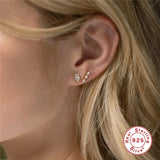 925 Silver Zircon Cartilage Earring For Women