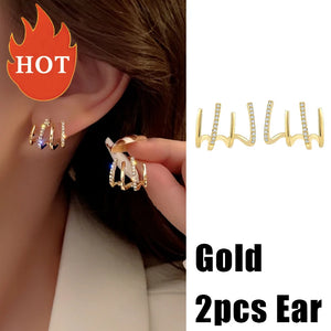 Korean Imitation Pearl Flower Stud Earrings Fishtail Heart Earrings for Women