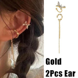 Korean Imitation Pearl Flower Stud Earrings Fishtail Heart Earrings for Women