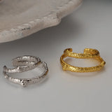 925 Silver Double Layer Line Ear Clip