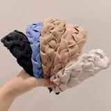 Japanese Retro Braided Twist Hair Hoop Wide Edge Pressure Sensitive Hairpin