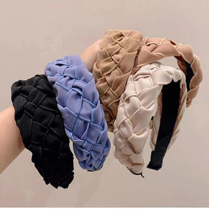 Japanese Retro Braided Twist Hair Hoop Wide Edge Pressure Sensitive Hairpin