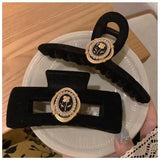 Japan Vintage Velvet Rose Bow Hair Clip Hair Hoop Accessories