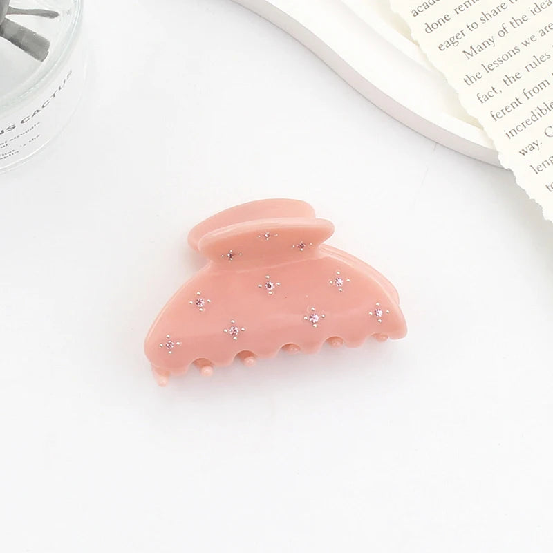 Japanese Vintage Small Hair Grab Full Drill Medium Size Hair Clip