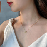 925 Silver Short Chain Necklace Starry Cubic Zirconia Choker