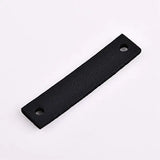 Double-hole Rectangular Leather Strip DIY Accessories