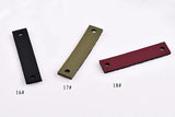 Double-hole Rectangular Leather Strip DIY Accessories