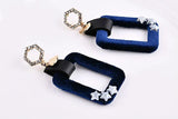 Double-hole Rectangular Leather Strip DIY Accessories