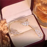 Zircon Feather Ear Clip Women Ear Cuff Earring