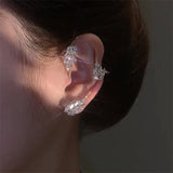 Zircon Feather Ear Clips: No Piercing Needed!