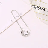 Crown Ear Line Sweet Small Fresh Tassel Ear Cuff Earrings