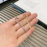 Crown Ear Line Sweet Small Fresh Tassel Ear Cuff Earrings