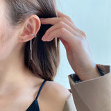 Crown Ear Line Sweet Small Fresh Tassel Ear Cuff Earrings