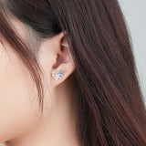 Hollow Zircon Butterfly Bracelet for Women 925 Sterling Silver Jewelry