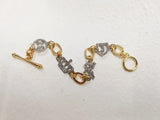 Crystal Cherry Crown Charm Bracelet for Women