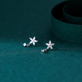 Zircon Flower Earrings for Women Wedding Jewelry