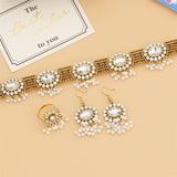 Bohemia Flower Pearl Tassel Jewelry Set
