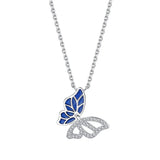Zircon Butterfly Bracelet Sterling Silver 925 Jewelry Sets Gift