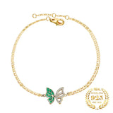 Zircon Butterfly Bracelet Sterling Silver 925 Jewelry Sets Gift