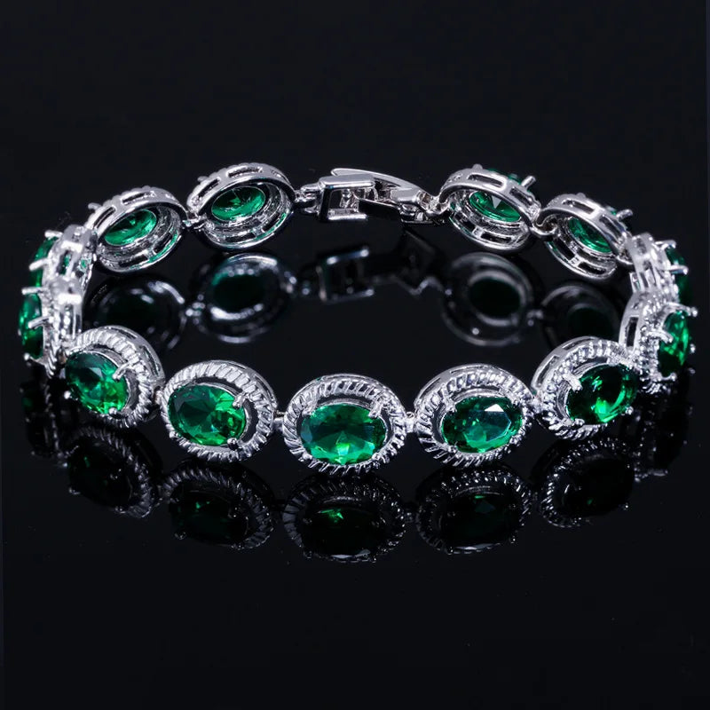 Colorful Micro Inlay Bracelet Bangle for Women