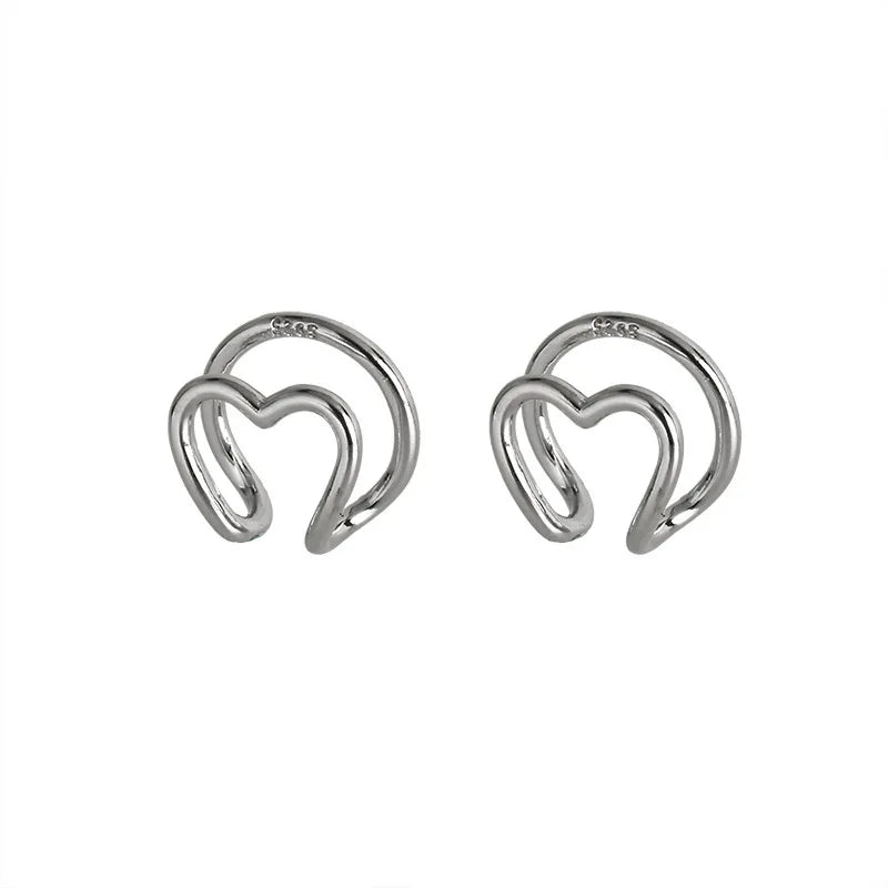 Minimalist Ear Cuff Set Earrings For Women Cartilage Clip Punk Jewelry