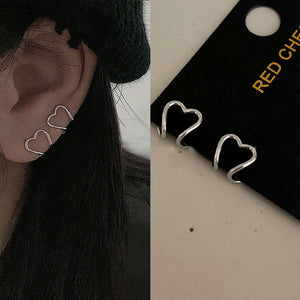 Minimalist Ear Cuff Set Earrings For Women Cartilage Clip Punk Jewelry
