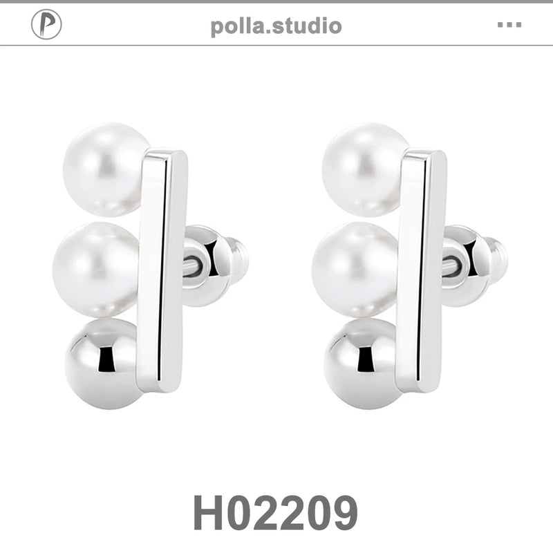 Minimalist Pearl Earrings French Style Stud Ear Jewelry
