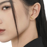 Minority S925 Silver Opal Star Stud Earrings